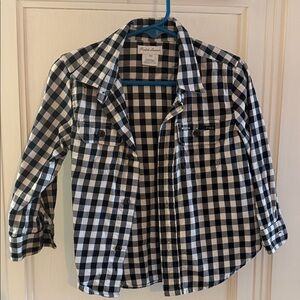 Ralph Lauren Black and White Checkered Kids Shirt